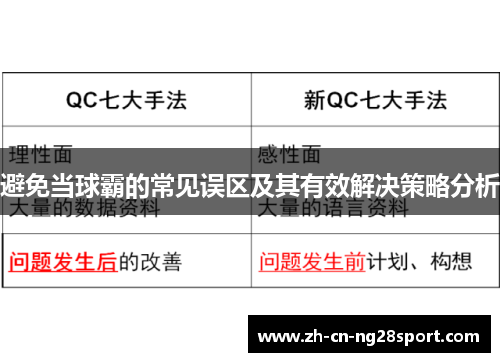 避免当球霸的常见误区及其有效解决策略分析